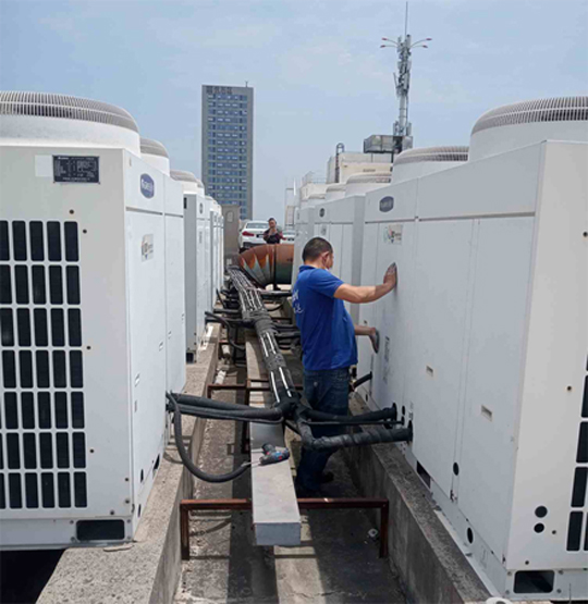 成武中央空调制热和不制冷系统维修方法